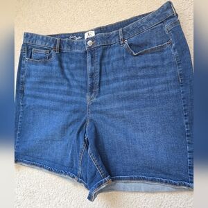 🌈Penningtons D/c Jeans Blue Denim Shorts Curvy Size Plus 26 4X